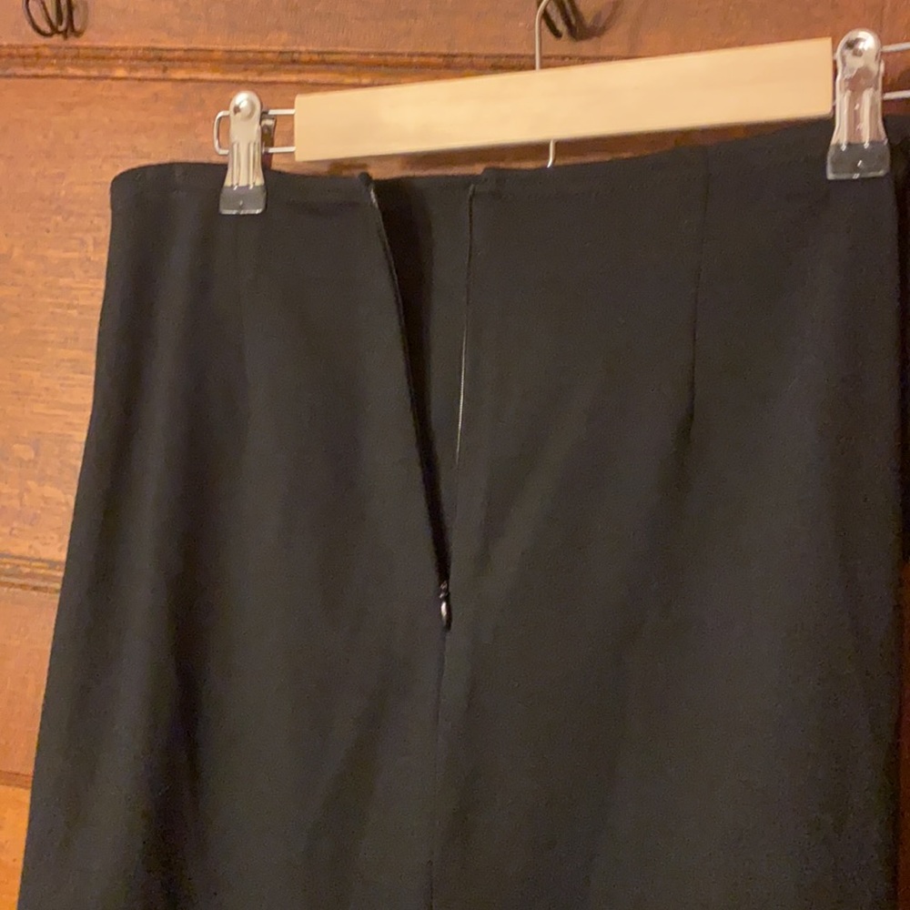 Chico's Black/Gray Animal Panel Skirt NWT SZ1 - Picture 3 of 7